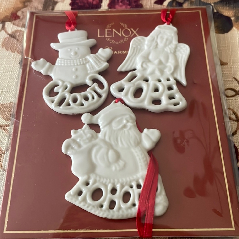 Lennox three piece Christmas charms